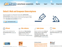 Tablet Screenshot of groupware-migration.com
